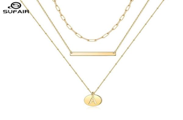 chains sufair layered disc initial charm necklace for women 14k gold filled paperclip chain bar letter pendant jewelry4353306, Silver
chains sufair layered disc initial charm necklace for women 14k gold filled paperclip chain bar letter pendant jewelry4353306, Silver