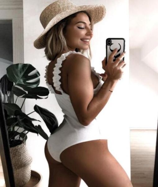 lovely beach open back swimsuit high waist gold leaf print ear straps one piece girl bikinis set yakuda swimwear sport discou6610558
lovely beach open back swimsuit high waist gold leaf print ear straps one piece girl bikinis set yakuda swimwear sport discou6610558