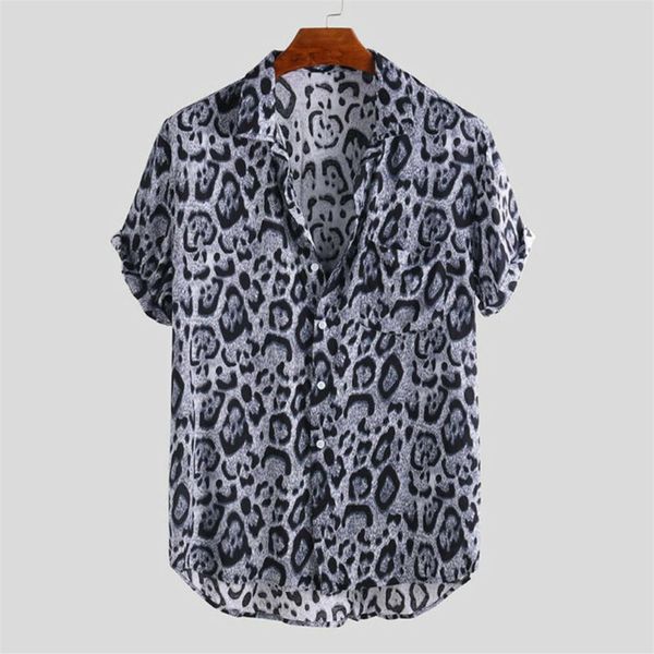 mens leopard print short sleeve shirts new male casual holiday beachwear shirt man loose turn down collar shirt 288r, White;black
mens leopard print short sleeve shirts new male casual holiday beachwear shirt man loose turn down collar shirt 288r, White;black