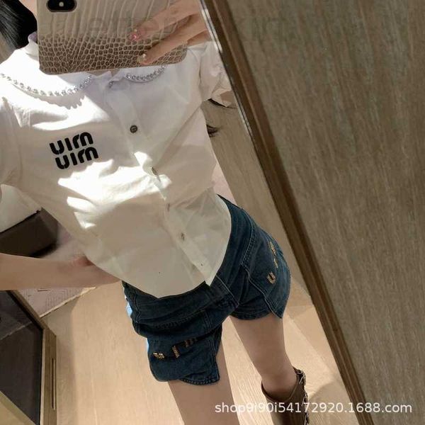 women's two piece pants designer 23 early autumn new niche miyagi style heavy industry embroidery shirt paired with jeans trendy outfit, White
women's two piece pants designer 23 early autumn new niche miyagi style heavy industry embroidery shirt paired with jeans trendy outfit, White