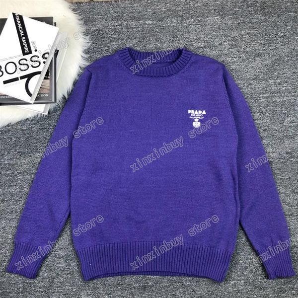 xinxinbuy men designer hoodie sweater triangle label letter embroidery paris round neck women black purple yellow green s-2xl208n, Black;brown
xinxinbuy men designer hoodie sweater triangle label letter embroidery paris round neck women black purple yellow green s-2xl208n, Black;brown