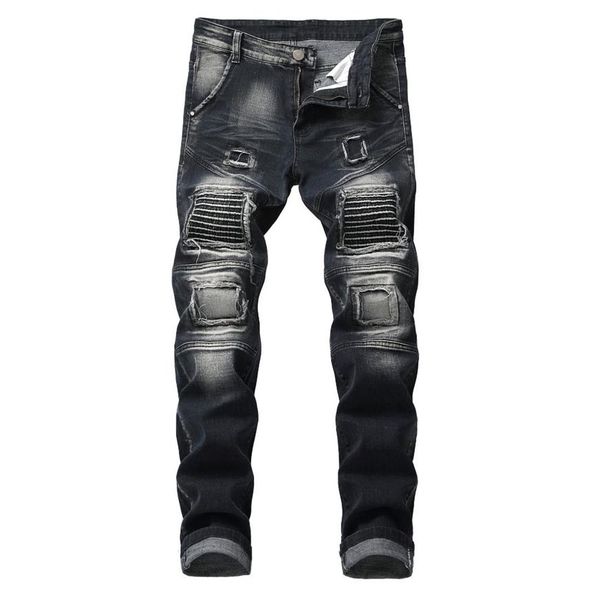 mens winter jeans hip hop rock men pants clothes jean homme distressed ripped denim biker jeans masculino250j, Blue
mens winter jeans hip hop rock men pants clothes jean homme distressed ripped denim biker jeans masculino250j, Blue