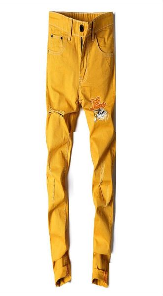 men skinny jeans yellow denim jean pants good quality men stretch slim long jeans high street style fashion9459337, Blue
men skinny jeans yellow denim jean pants good quality men stretch slim long jeans high street style fashion9459337, Blue