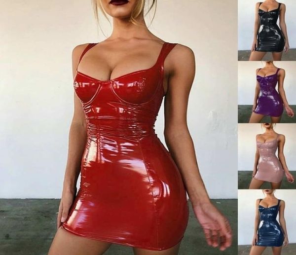leather summer dress sheath bling women dress latex faux bodycon evening party clubwear strappy mini slim2581732, Black;gray
leather summer dress sheath bling women dress latex faux bodycon evening party clubwear strappy mini slim2581732, Black;gray