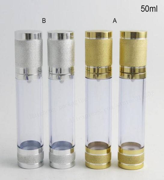 200 x 50ml gold silver travel refillable airless cream lotion pump bottle vacuum cosmetic packaging 50cc airless containers6803462
200 x 50ml gold silver travel refillable airless cream lotion pump bottle vacuum cosmetic packaging 50cc airless containers6803462