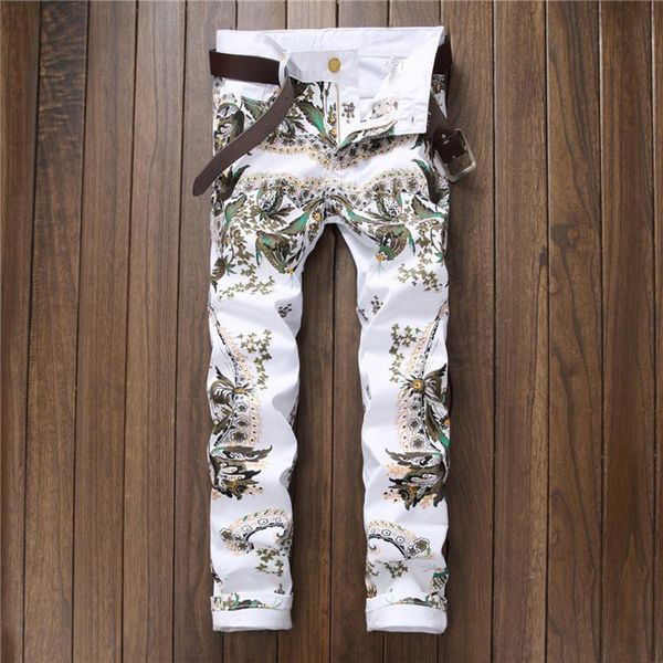white print men's skinny jeans summer slim-fit stretch cowboy pants pantalones para hombre vaqueros2233, Blue
white print men's skinny jeans summer slim-fit stretch cowboy pants pantalones para hombre vaqueros2233, Blue