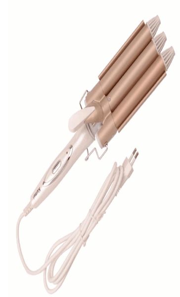 professional km1010 hair curling iron ceramic triple barrel curler hair waver simply salon curl styling tools 110227185961
professional km1010 hair curling iron ceramic triple barrel curler hair waver simply salon curl styling tools 110227185961