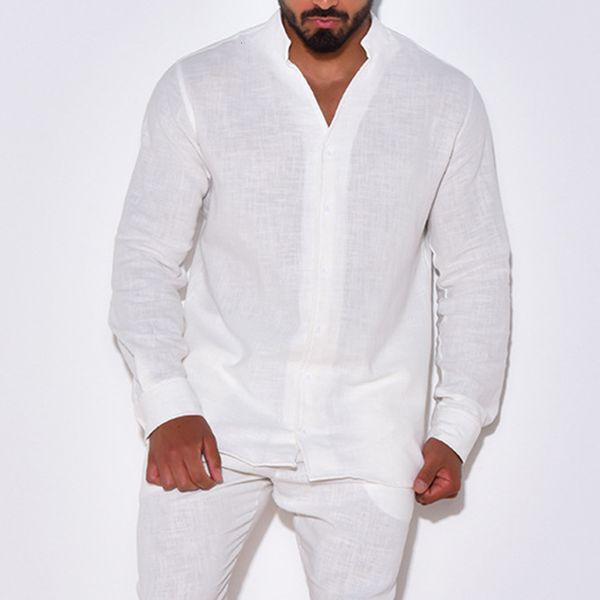 mens tracksuits fashion simple casual sports suit cotton linen breathable solid color vneck longsleeved shirt trousers twopiece set 230811, Gray
mens tracksuits fashion simple casual sports suit cotton linen breathable solid color vneck longsleeved shirt trousers twopiece set 230811, Gray