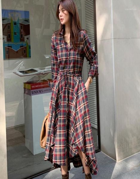 vintage spring elegant plaid dress for women turn down collar long sleeve high waist with sashes irregular casual dresses4432852, Black;gray
vintage spring elegant plaid dress for women turn down collar long sleeve high waist with sashes irregular casual dresses4432852, Black;gray