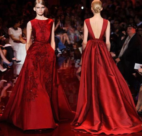 elie saab red 2018 satin prom dresses backless a line appliqued beads crystal sequins formal evening gowns pageant celebrity6886568, Black
elie saab red 2018 satin prom dresses backless a line appliqued beads crystal sequins formal evening gowns pageant celebrity6886568, Black