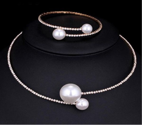 european and american diamond pearl necklace bracelet suit short clavicle necklace jewelry for women gift 4003231, Silver
european and american diamond pearl necklace bracelet suit short clavicle necklace jewelry for women gift 4003231, Silver