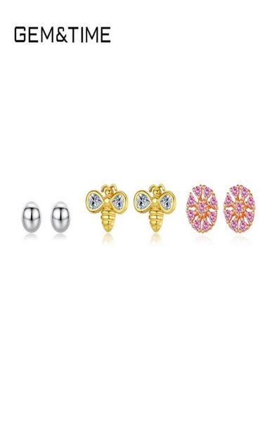 gemtime 925 sterling silver cute bee cz stud earrings for women girls silver wedding earrings fashion jewelry christams gifts7227375, Golden;silver
gemtime 925 sterling silver cute bee cz stud earrings for women girls silver wedding earrings fashion jewelry christams gifts7227375, Golden;silver