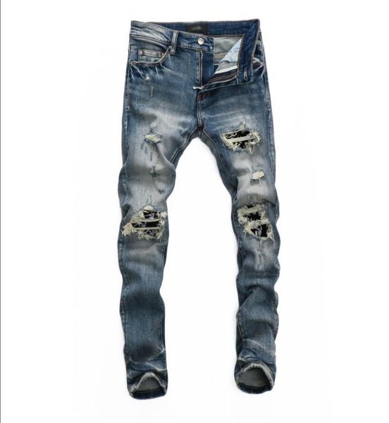 2021 hiphop high street fashion brand jeans retro torn fold stitching men039s designer motorcycle riding slim pants size 28405525995, Blue
2021 hiphop high street fashion brand jeans retro torn fold stitching men039s designer motorcycle riding slim pants size 28405525995, Blue