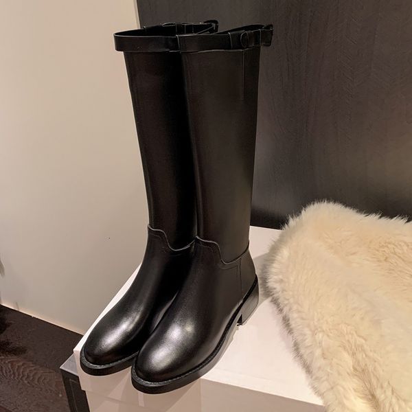 boots mid calf women's high boots classic style woman winter leather riding equestrian with buckle large girth size 42 230810, Black
boots mid calf women's high boots classic style woman winter leather riding equestrian with buckle large girth size 42 230810, Black