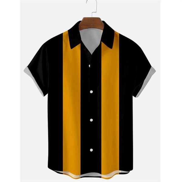 men's casual shirts 2021 summer light bowling men vertical striped printed lapel short sleeve blouse button up shirt3133, White;black
men's casual shirts 2021 summer light bowling men vertical striped printed lapel short sleeve blouse button up shirt3133, White;black