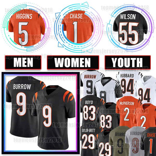 9 joe burrow football jersey jamarr chase tee higgins 29 cam taylor-britt mixon evan mcpherson orlando brown jr. logan wilson cincinnatis be, Black;red
9 joe burrow football jersey jamarr chase tee higgins 29 cam taylor-britt mixon evan mcpherson orlando brown jr. logan wilson cincinnatis be, Black;red