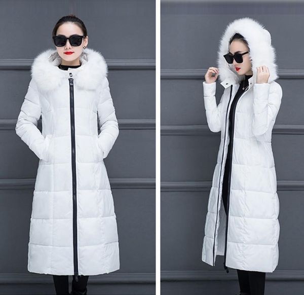 winter hooded down coats women soild thicken warm large fur collar long zipper slim casual fashion vintage parkas wild new y25446588, Black
winter hooded down coats women soild thicken warm large fur collar long zipper slim casual fashion vintage parkas wild new y25446588, Black
