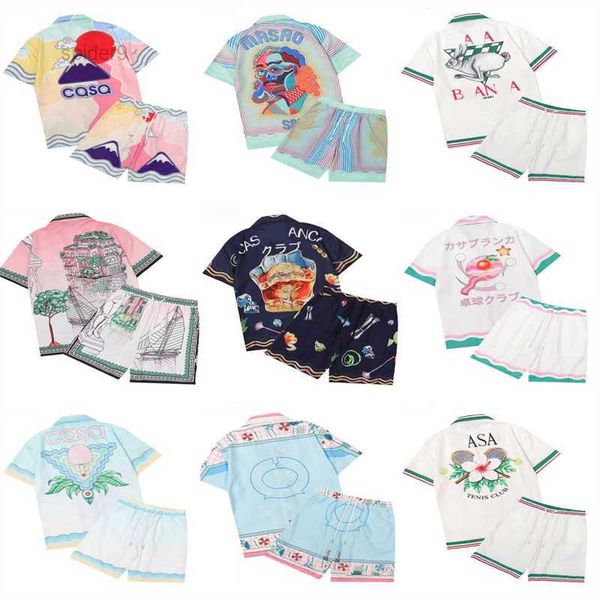 casablanca 22ss mens beach designers tracksuits summer suits 2023 fashion t shirt seaside holiday shirts shorts sets man s luxury set outfit, White;black
casablanca 22ss mens beach designers tracksuits summer suits 2023 fashion t shirt seaside holiday shirts shorts sets man s luxury set outfit, White;black