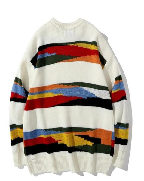 men039s sweaters harajuku vintage rainbow knitted sweater men winter clothes striped oversized rock pullover women jumper ugly8568750, White;black
men039s sweaters harajuku vintage rainbow knitted sweater men winter clothes striped oversized rock pullover women jumper ugly8568750, White;black