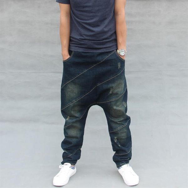 korean new fashion mens harem pants dark blue hip hop loose cotton jeans male elastic waist baggy jeans cross pants pantalones209w
korean new fashion mens harem pants dark blue hip hop loose cotton jeans male elastic waist baggy jeans cross pants pantalones209w