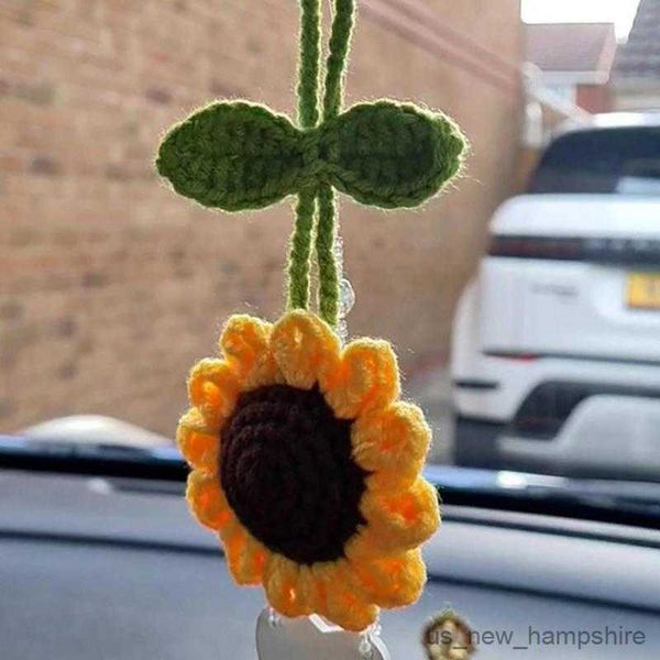 decorations multipurpose handmade crochet sunflower car knitting flower mirror decoration charm ornaments auto interior accessories r230811
decorations multipurpose handmade crochet sunflower car knitting flower mirror decoration charm ornaments auto interior accessories r230811