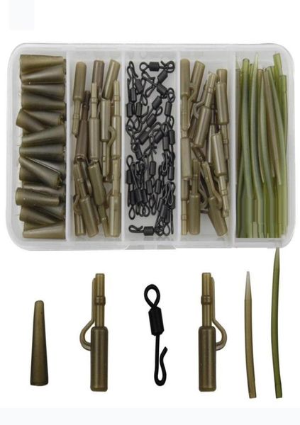 120pcs carp fishing tackle accessories carp rigs tackle safety lead clips quick swivel antitangle sleeve kit1476609
120pcs carp fishing tackle accessories carp rigs tackle safety lead clips quick swivel antitangle sleeve kit1476609