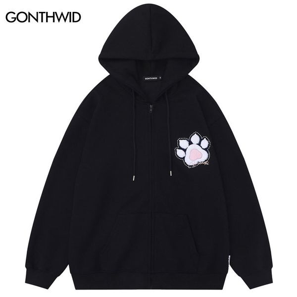 mens hoodies sweatshirts hip hop zipper sweatshirt coat y2k harajuku embroidery fluffy paws zip hoodie jacket streetwear fashion loose hoode, Black
mens hoodies sweatshirts hip hop zipper sweatshirt coat y2k harajuku embroidery fluffy paws zip hoodie jacket streetwear fashion loose hoode, Black