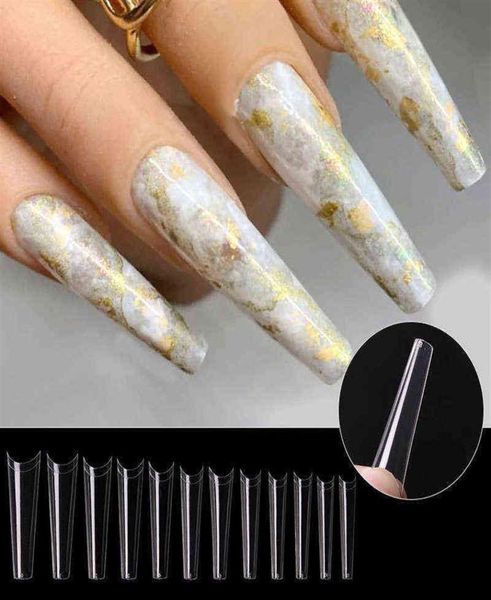 240 pcs extra long fake nails nail tips xxl ballerina french false nails clear crystal acrylic nail coffin shape super long nail w2182483, Red;gold
240 pcs extra long fake nails nail tips xxl ballerina french false nails clear crystal acrylic nail coffin shape super long nail w2182483, Red;gold