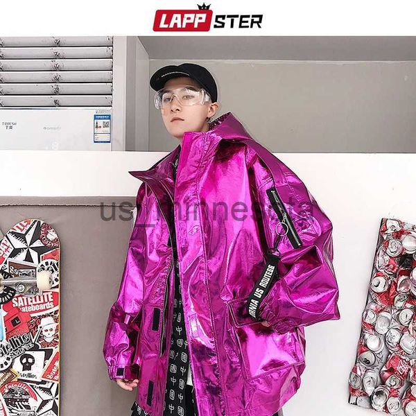 men's jackets lappster men streetwear reflective bomber jacket 2023 mens hip hop pu jacket windbreaker fashion ins varsity jacket coats, Black;brown
men's jackets lappster men streetwear reflective bomber jacket 2023 mens hip hop pu jacket windbreaker fashion ins varsity jacket coats, Black;brown