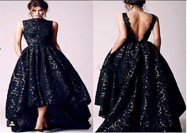 vintage black lace hi lo evening dresses a line cap sleeve backless formal party prom gowns custom made robe5256258, Black;red
vintage black lace hi lo evening dresses a line cap sleeve backless formal party prom gowns custom made robe5256258, Black;red