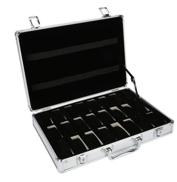 24 grid aluminum suitcase case display storage box watch storage box case watch bracket clock clock6537620, Black;blue
24 grid aluminum suitcase case display storage box watch storage box case watch bracket clock clock6537620, Black;blue
