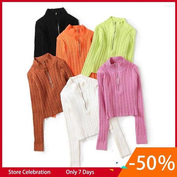 women's sweaters long sleeve knitted fall fashion vintage sweater women pullovers winter black twisted cropped zipper up orange, White
women's sweaters long sleeve knitted fall fashion vintage sweater women pullovers winter black twisted cropped zipper up orange, White