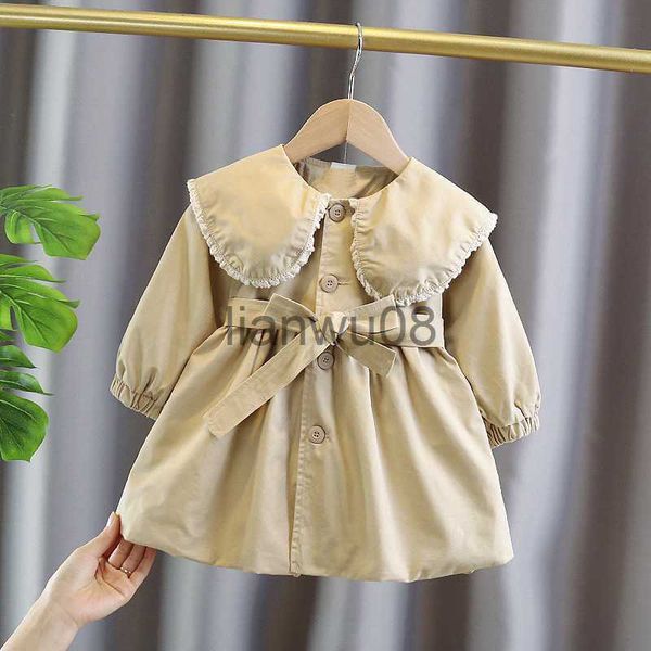 jackets spring autumn baby girl princess style lapel coat with belt lace long trench children's clothing kids jackets solid outerwear x, Blue;gray
jackets spring autumn baby girl princess style lapel coat with belt lace long trench children's clothing kids jackets solid outerwear x, Blue;gray