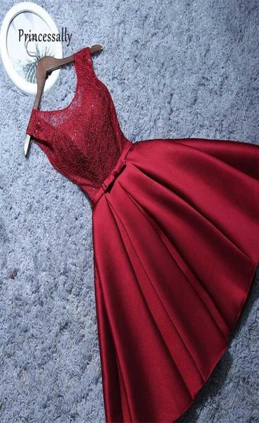short evening dress satin lace wine red grey aline bride party formal homecoming graduation es robe de soiree 2111016596099, White;black
short evening dress satin lace wine red grey aline bride party formal homecoming graduation es robe de soiree 2111016596099, White;black