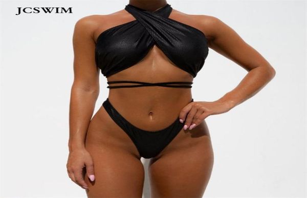 jcswim pu leather thong bikini swimwear women 2020 bandage swimsuit female two pieces solid black bathing suit women biquini2402084, White;black
jcswim pu leather thong bikini swimwear women 2020 bandage swimsuit female two pieces solid black bathing suit women biquini2402084, White;black
