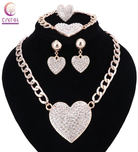 women romantic heart love crystal statement chokers ecklace earrings bracelet rings set for bridal gold color wedding dress jewelr4763485, Black
women romantic heart love crystal statement chokers ecklace earrings bracelet rings set for bridal gold color wedding dress jewelr4763485, Black