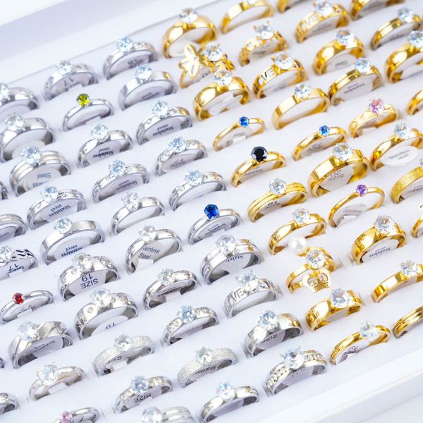 solitaire ring 30pcs/lot classic female stainless steel rings for wedding engagement anniversary jewelry accessories party gifts 230810, Golden;silver
solitaire ring 30pcs/lot classic female stainless steel rings for wedding engagement anniversary jewelry accessories party gifts 230810, Golden;silver
