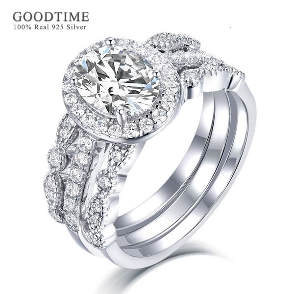 wedding rings luxury three-piece ring set for women pure 100% 925 sterling silver zirconia glitter wedding rings jewelry 230810, Slivery;golden
wedding rings luxury three-piece ring set for women pure 100% 925 sterling silver zirconia glitter wedding rings jewelry 230810, Slivery;golden