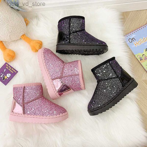 children girls snow boots shoes winter plush velvet thickening cotton boots kids boys fashion sequined boots warm shoes t230811, Black;grey
children girls snow boots shoes winter plush velvet thickening cotton boots kids boys fashion sequined boots warm shoes t230811, Black;grey