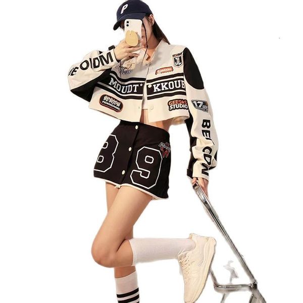 womens jackets detachable vintage hip hop jacket letter embroidered streetwear bomber jacket two piece patchwork motorcycle coat 230810, Black;brown
womens jackets detachable vintage hip hop jacket letter embroidered streetwear bomber jacket two piece patchwork motorcycle coat 230810, Black;brown