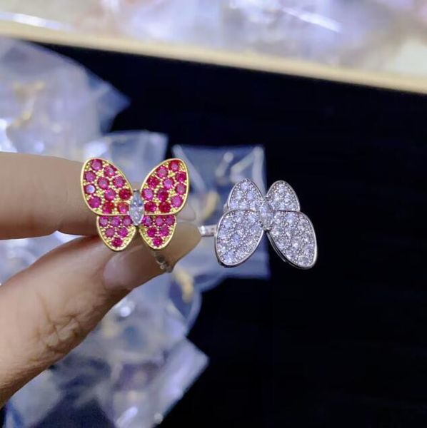 fashion elegant butterfly diamond ring for girls' party luxury designer jewelry cluster rings set valentine's day gift engagement, Golden;silver
fashion elegant butterfly diamond ring for girls' party luxury designer jewelry cluster rings set valentine's day gift engagement, Golden;silver