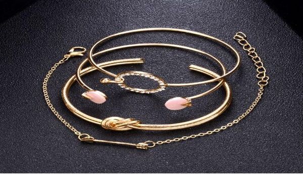 new classic arrow knot round crystal gem multilayer adjustable open bracelet set women fashion party jewelry gift8793486, Golden;silver
new classic arrow knot round crystal gem multilayer adjustable open bracelet set women fashion party jewelry gift8793486, Golden;silver