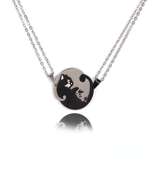 fashion animal pendant black white cat stitching necklace simple friendship gift heart shape gold white cute couple jewelry neckla6601109, Silver
fashion animal pendant black white cat stitching necklace simple friendship gift heart shape gold white cute couple jewelry neckla6601109, Silver