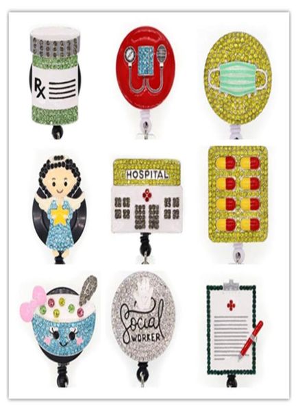 key rings medical doctornurse rhinestone crystal retractable id badge holder reel with alligator clip for accessories2565522, Slivery;golden
key rings medical doctornurse rhinestone crystal retractable id badge holder reel with alligator clip for accessories2565522, Slivery;golden