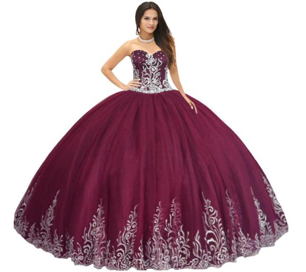 pretty sweetheart burgundy quinceanera dress swirling embroidery around hemline floor length tulle pleated skirt princess sweet 169261290, Blue;red
pretty sweetheart burgundy quinceanera dress swirling embroidery around hemline floor length tulle pleated skirt princess sweet 169261290, Blue;red
