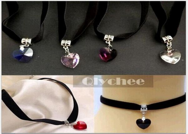whole crystal heart pendant choker collar lace velvet ribbon vintage necklaces jewelry for women chokers six colors9573761, Blue;red
whole crystal heart pendant choker collar lace velvet ribbon vintage necklaces jewelry for women chokers six colors9573761, Blue;red