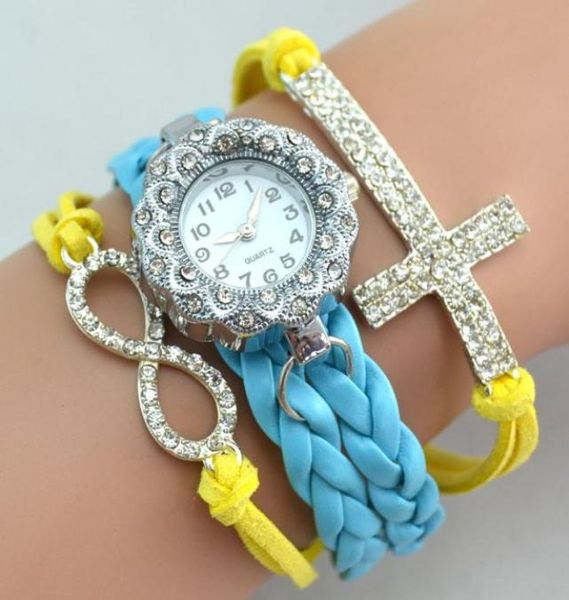 infinity watches bracelet wrap women watch diamonds cross leather wrist watches lady quartz movement2035509, Golden;silver
infinity watches bracelet wrap women watch diamonds cross leather wrist watches lady quartz movement2035509, Golden;silver