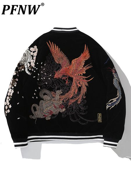 men's jackets pfnw autumn winter heavy industry chinese style dragon embroidery vintage coat cotton padded 12a4356 230810, Black;brown
men's jackets pfnw autumn winter heavy industry chinese style dragon embroidery vintage coat cotton padded 12a4356 230810, Black;brown