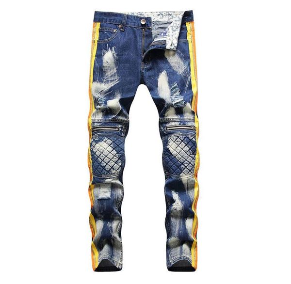 men039s jeans mens fashion casual style hip hop painted trousers straight patchwork denim pants for male streetwear1286352, Blue
men039s jeans mens fashion casual style hip hop painted trousers straight patchwork denim pants for male streetwear1286352, Blue