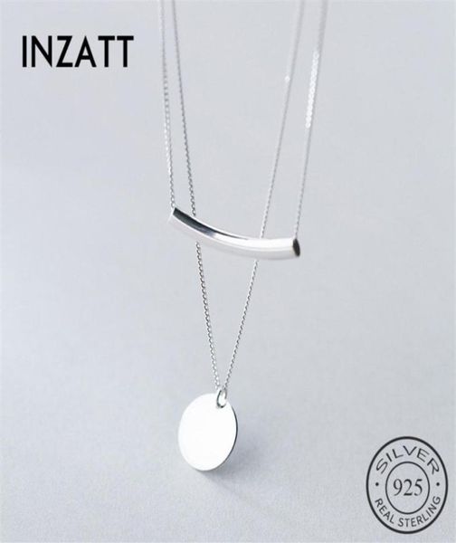 inzatt real 925 sterling silver layer chain geometric round disc bent pipe choker pendant necklace for women party fine jewelry2884080786
inzatt real 925 sterling silver layer chain geometric round disc bent pipe choker pendant necklace for women party fine jewelry2884080786